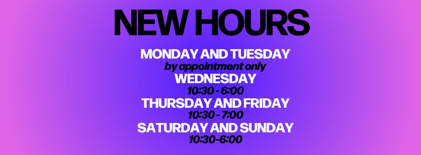 New Store Hours
