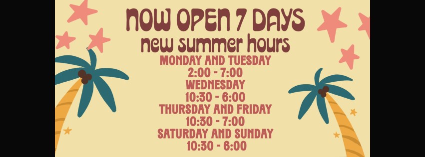 New Store Hours